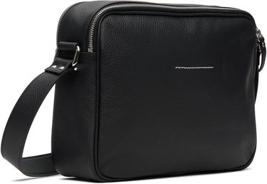 Torba za rame Maison Margiela MM6 Maison Margiela Leather Messenger Bag Crna | SB6ZH0025 P8326, 2