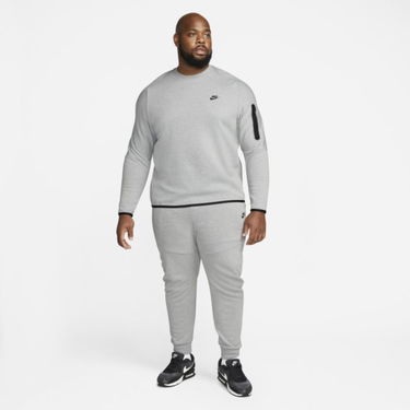 Dukserice Nike Tech Fleece Crew Sweatshirt Siva | CU4505-063, 1