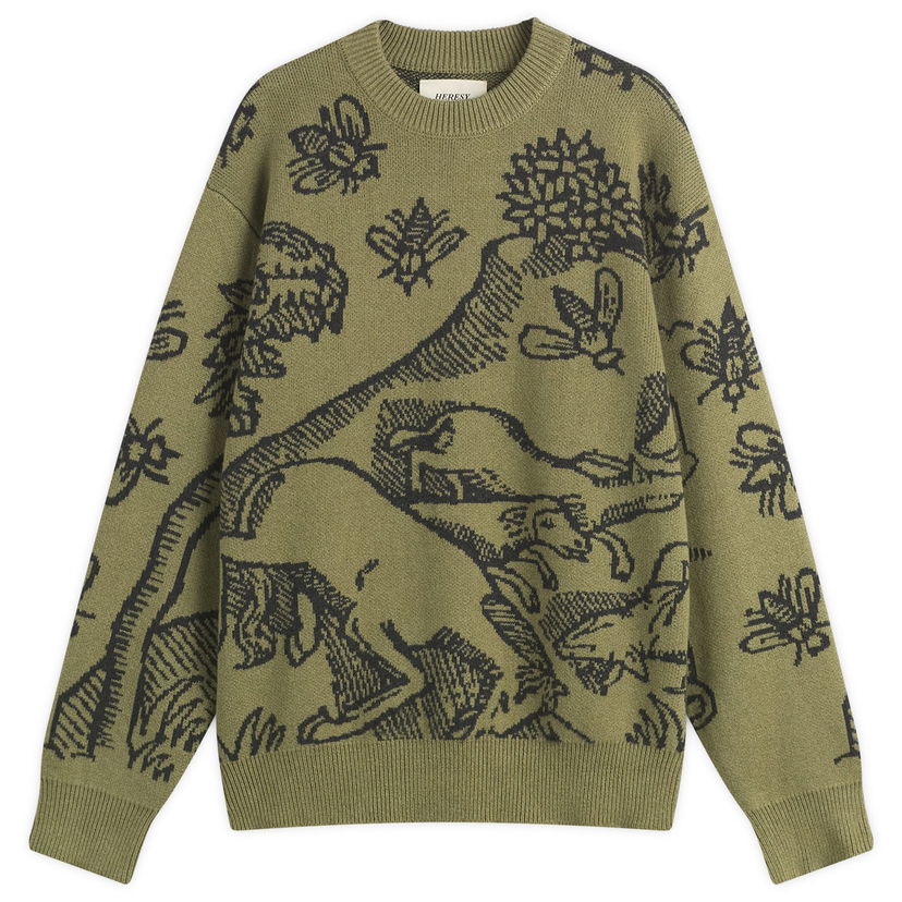 Džemper Heresy Plague Knit Sweater Zelena | HAW25-KW04