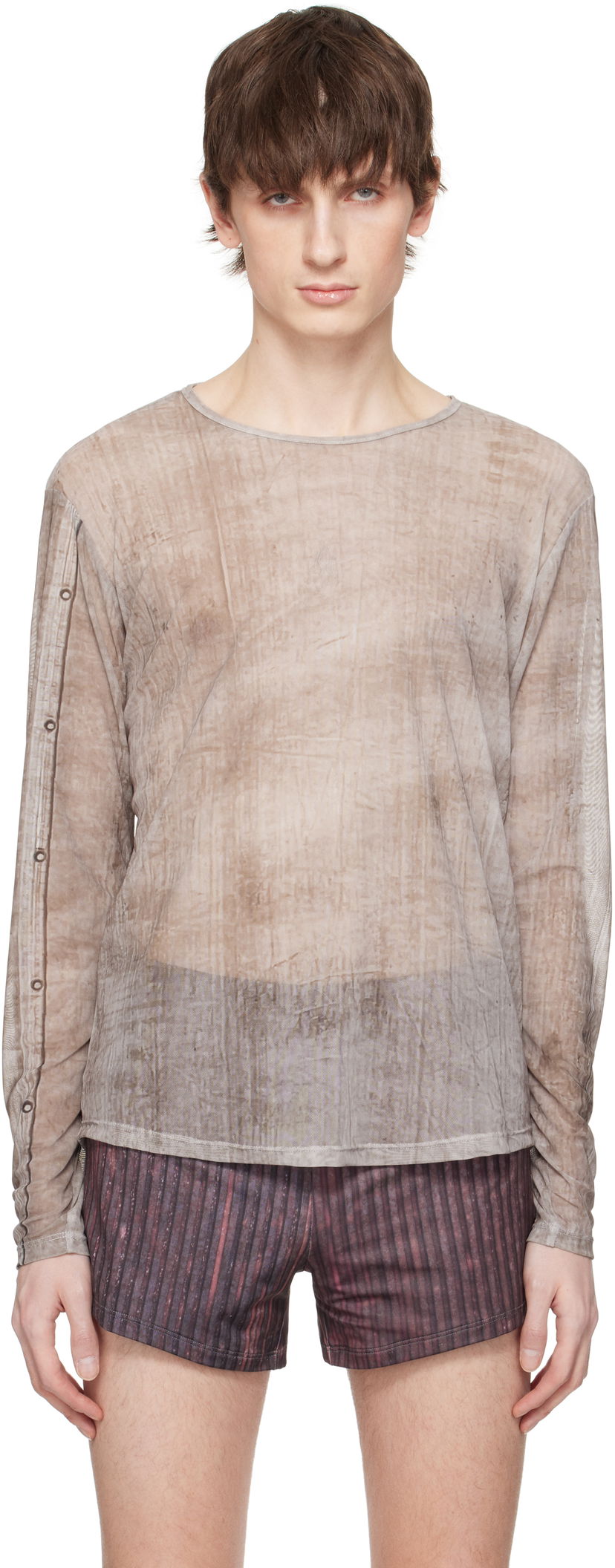 Majica kratkih rukava Serapis Serapis Piraeus Truck Tarp Tech Long Sleeve T-Shirt Smeđa | SS25_TT_4L