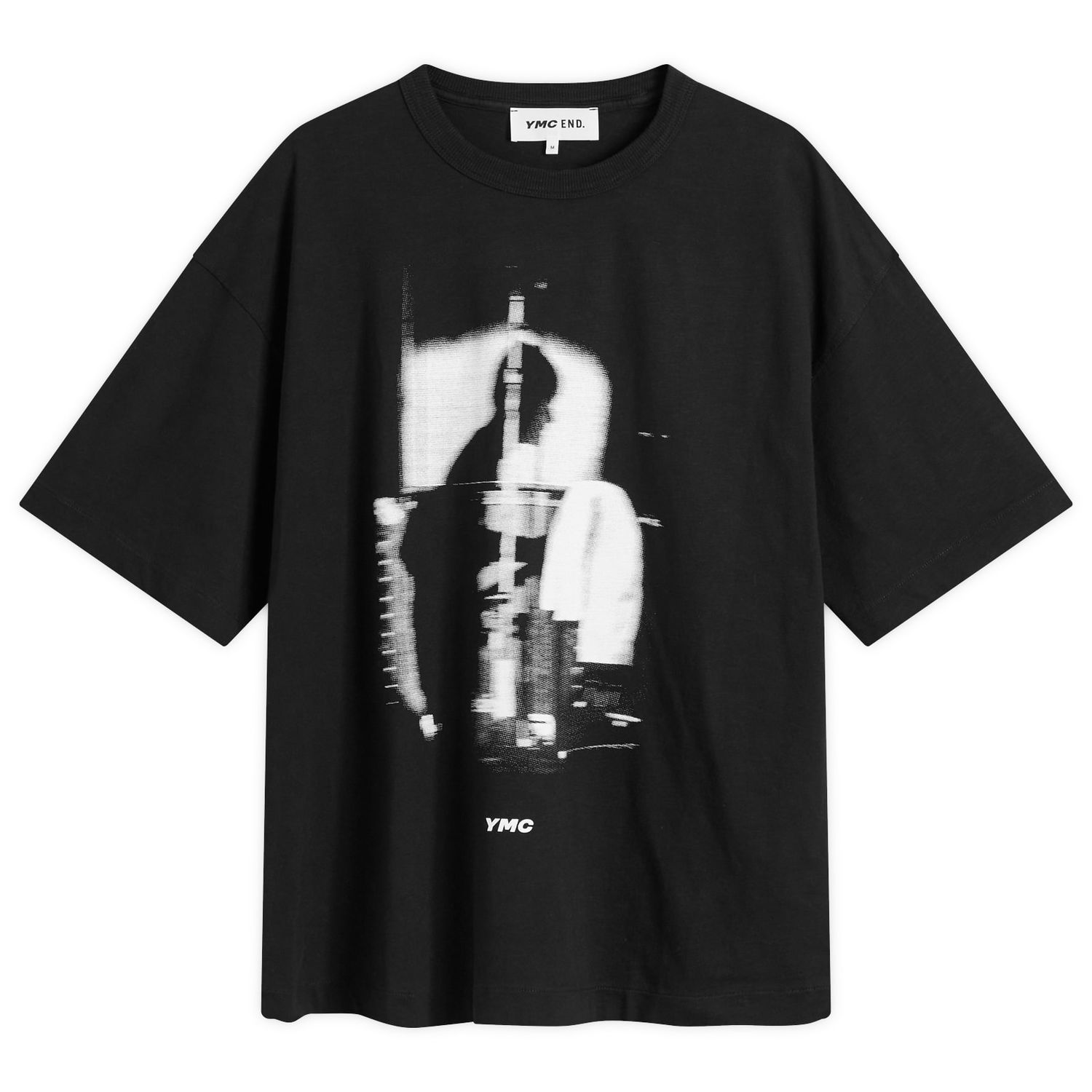 Majica kratkih rukava YMC YMC Graphic Triple T-Shirt, Size Large Crna | END-YMCGT-BLK, 0