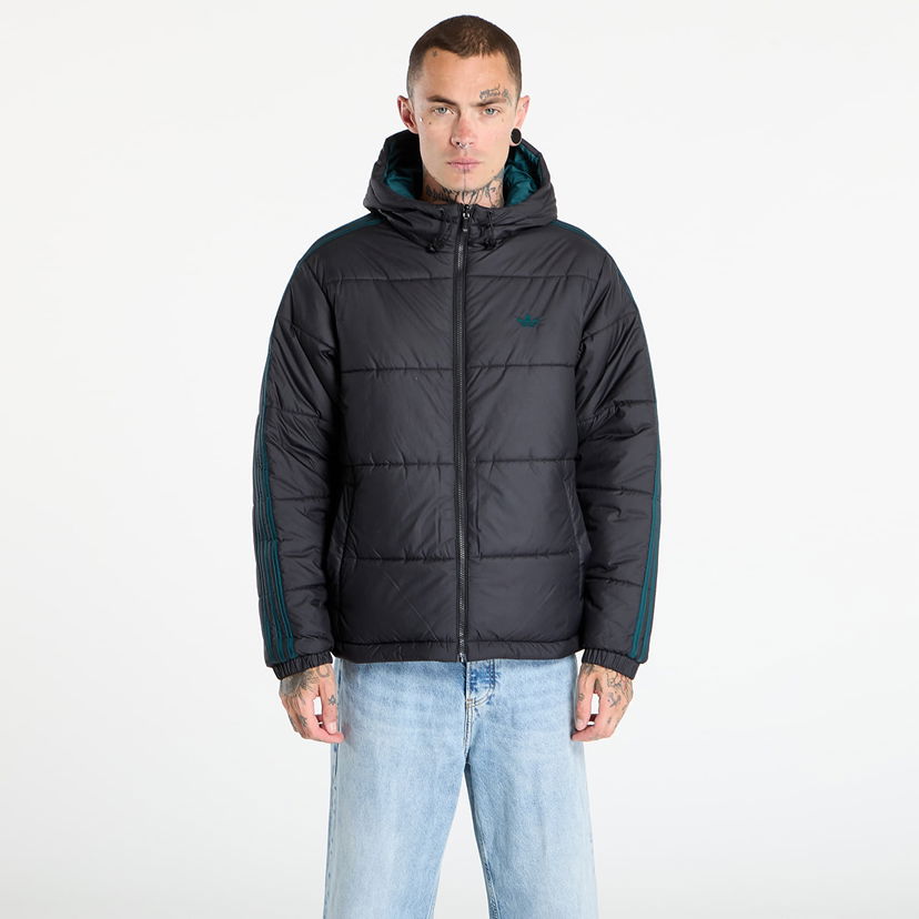 Pernata jakna adidas Originals Adicolor Reversible Puffer Jacket Crna | JX6447