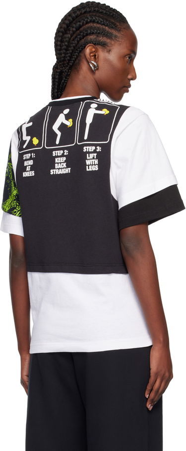 Majica kratkih rukava Marine Serre Regenerated Graphic Jersey Layered T-shirt Višebojno | MTT096AUJER0003, 2