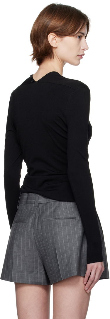 Džemper Alexander Wang Alexander Wang Long-Sleeve Button Cardigan Crna | 1KC1253017, 2