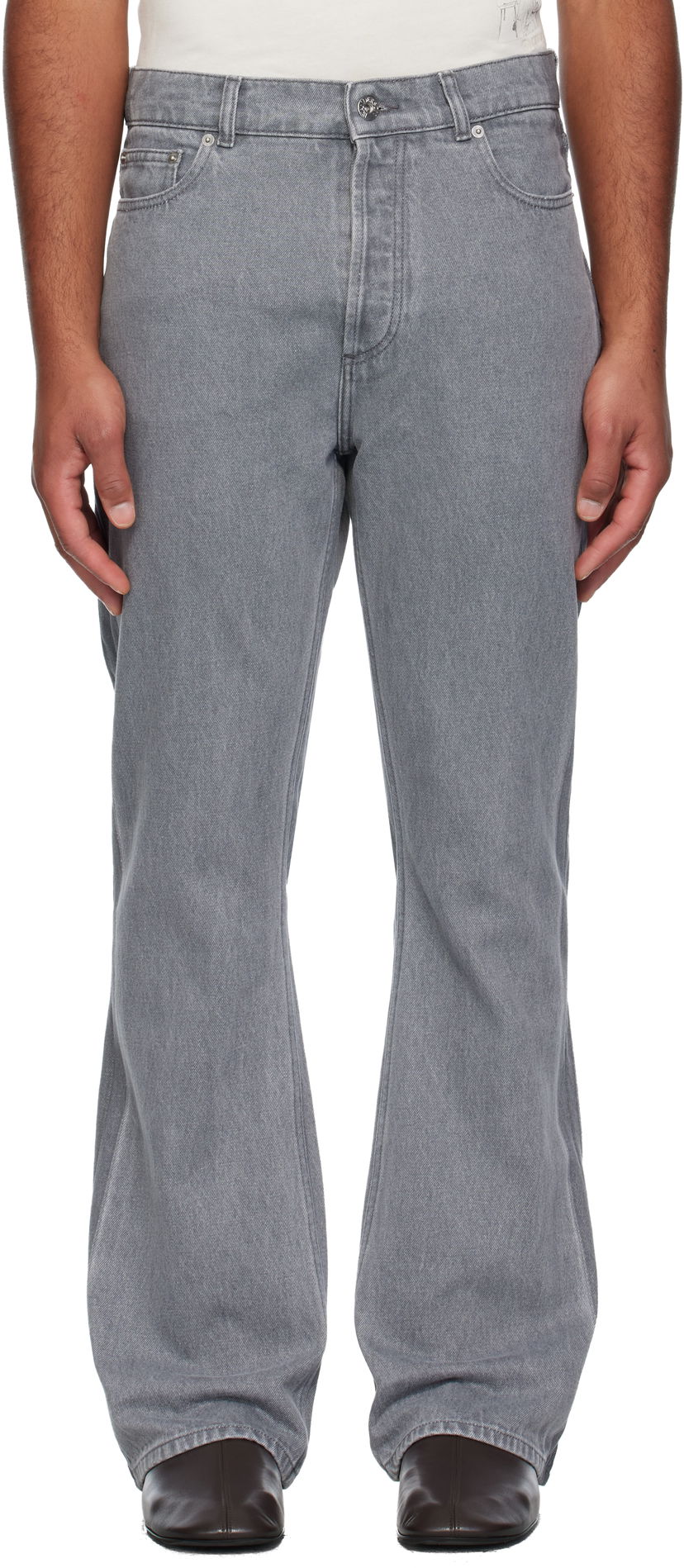 Jeans JW Anderson JW Anderson Bootcut Jeans Siva | DT0121-PG1837