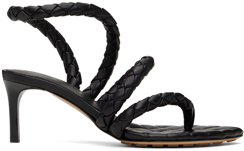 Tenisice i cipele Bottega Veneta Leaf Heeled Sandals Crna | 786915 V3Y50, 0