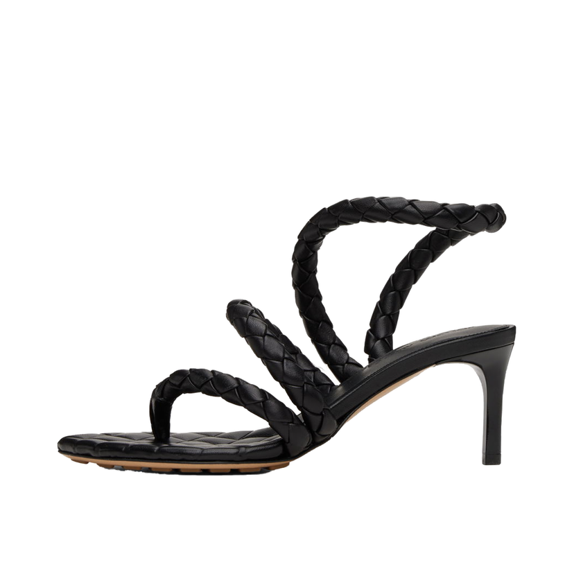 Tenisice i cipele Bottega Veneta Leaf Heeled Sandals Crna | 786915 V3Y50