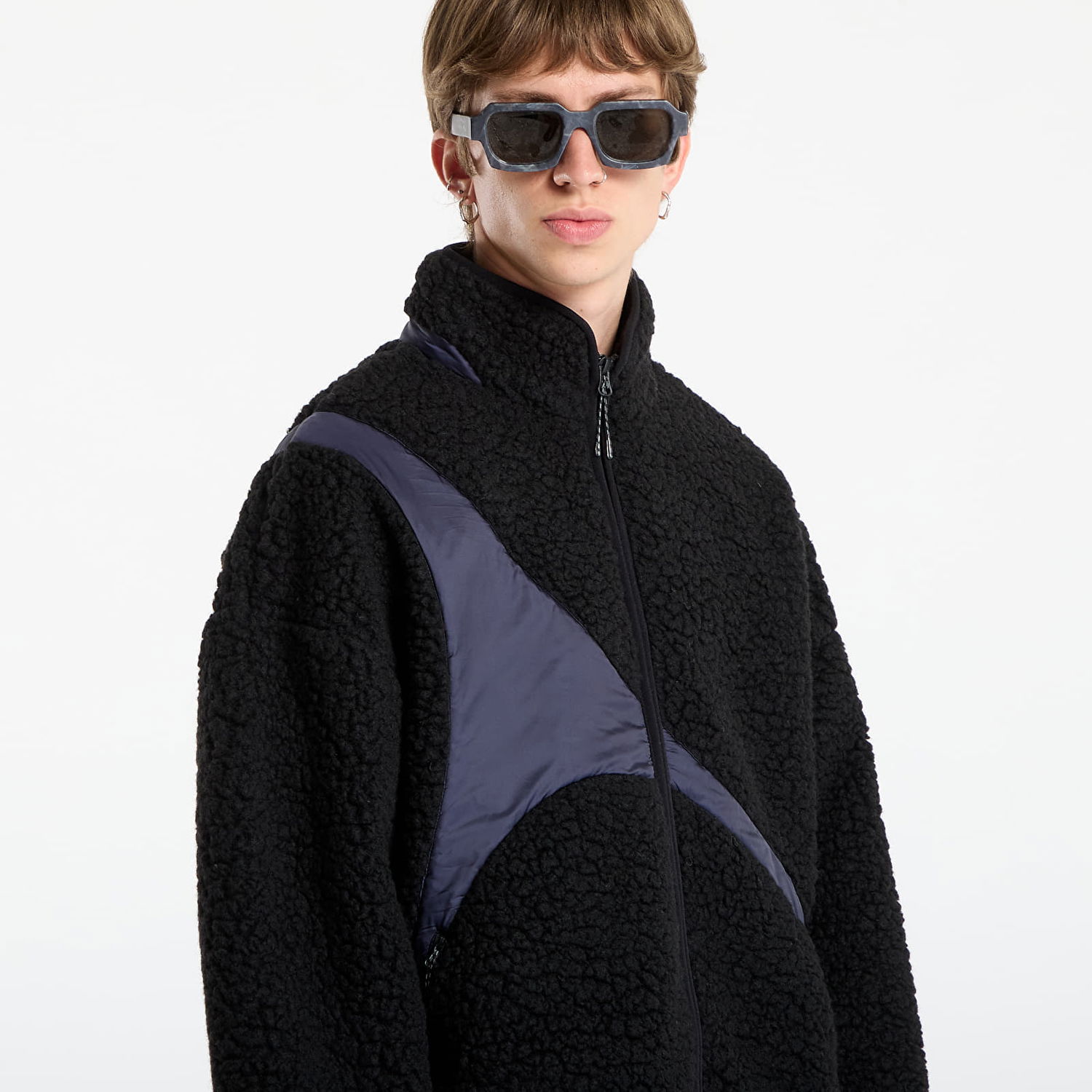 Jakna A-COLD-WALL* A-COLD-WALL* Zonal Fleece Jacket Crna | ACWMH065 Black, 1