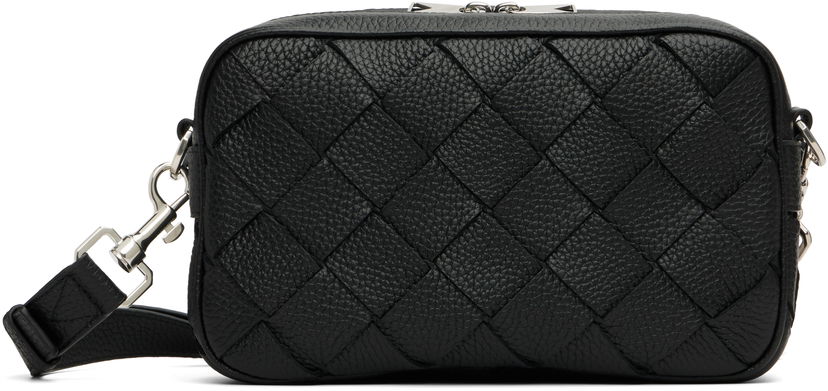 Ručna torbica Bottega Veneta Bottega Veneta Small Intrecciato Camera Bag Crna | 755923V4G318803