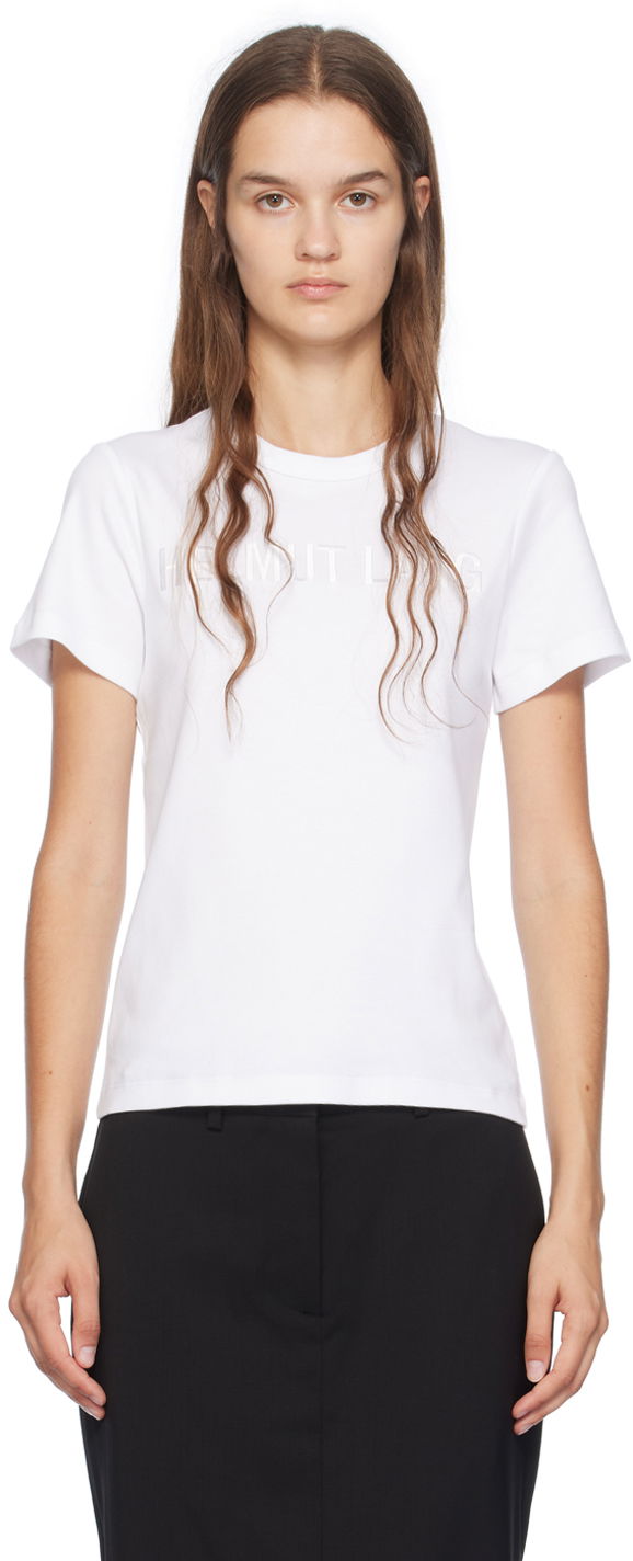 Majica kratkih rukava Helmut Lang Slim Logo T-Shirt Bijela | O06HW505