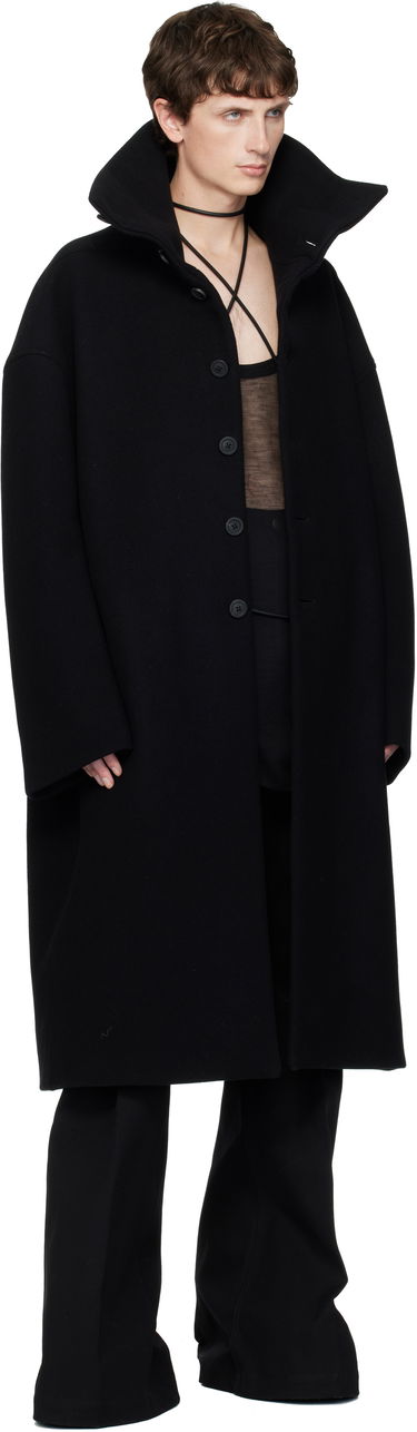 Kaputi Rick Owens Concordians Dracucollar Long Coat Crna | RR02E1900 WSF, 3