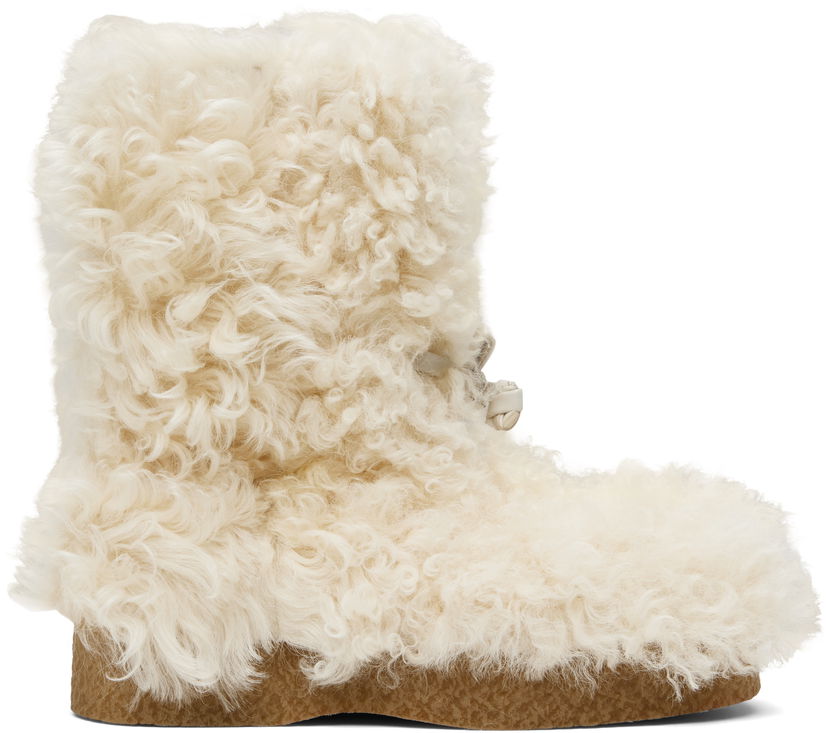 Odjeća Bottega Veneta Bottega Veneta Torino Shearling Boots Bijela | 816585V55T19202