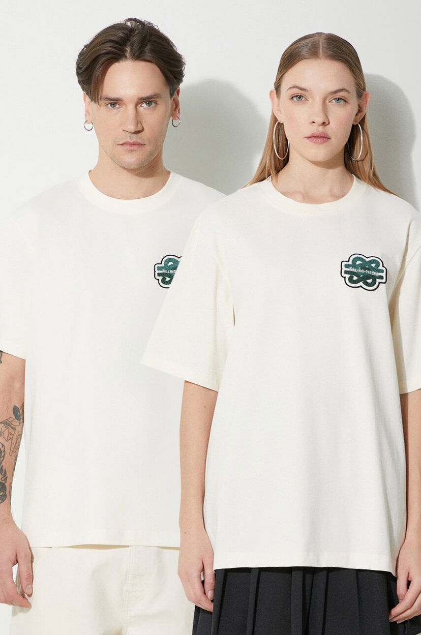 Majica kratkih rukava Filling Pieces T-Shirt With Print Bež | 74433929936