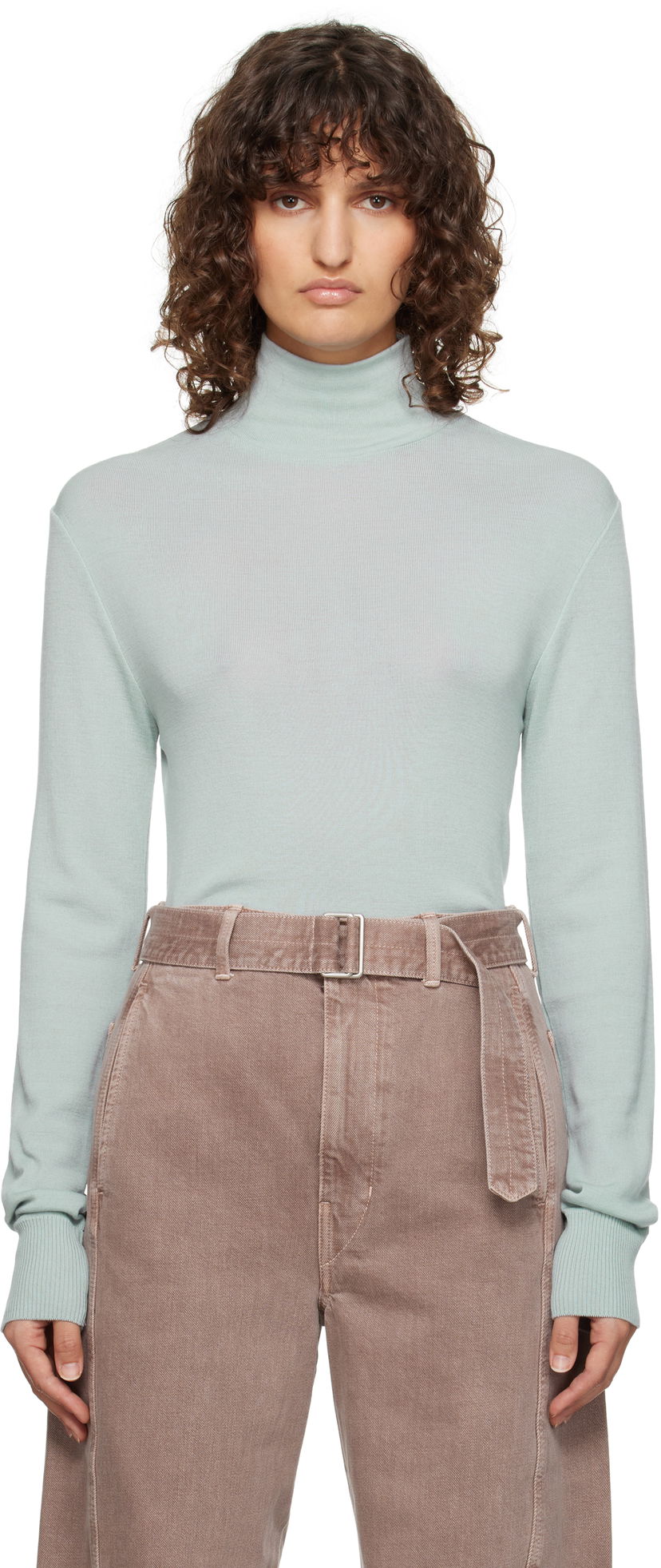 Džemper LEMAIRE Lemaire Seamless Turtleneck Sweater Zelena | TO1280 LK1032