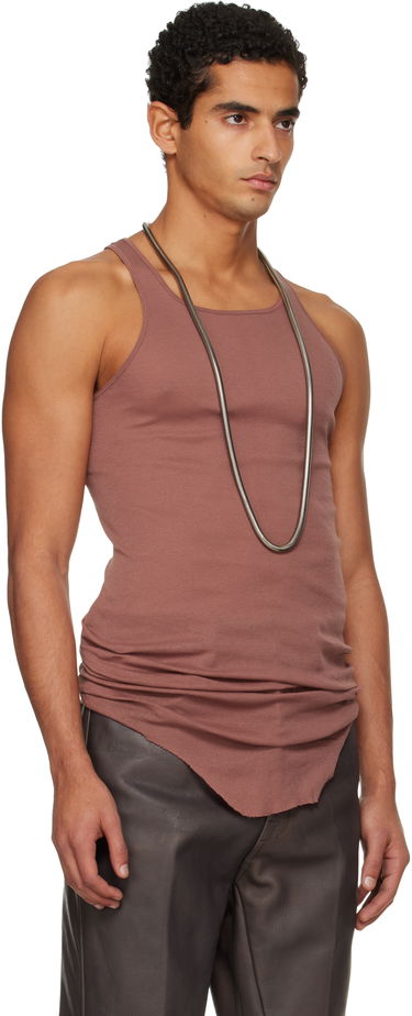 Majica bez rukava Rick Owens Concordians Basic Rib Tank Top Smeđa | RU02E1150 MR, 1