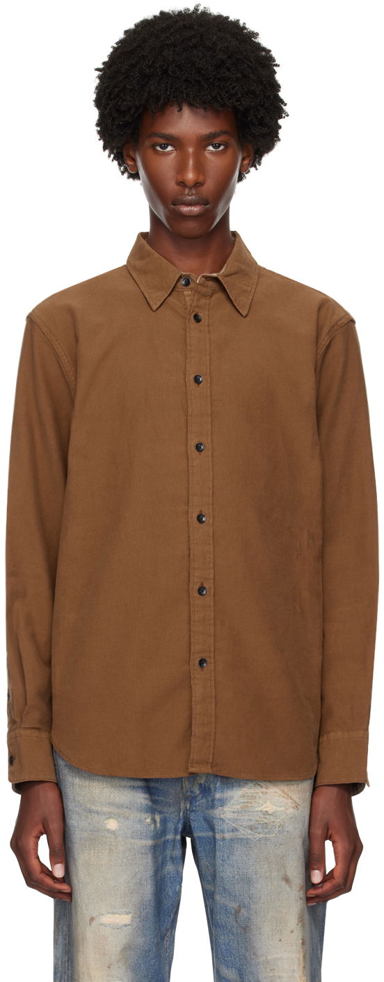 Košulja rag & bone Rag & Bone Men's Finch Casual Shirt Smeđa | MBW24FA004CRML