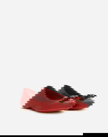 Tenisice i cipele Dolce & Gabbana Dolce & Gabbana Patent Leather Ballet Flats With Metal Dg Logo Crvena | D11141A132887124, 2