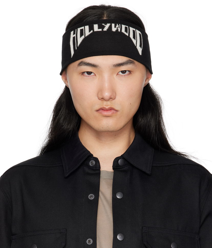 Šal Rick Owens Rick Owens DRKSHDW 'Hollywood' Cotton Headband Crna | DA01E3480 KP7