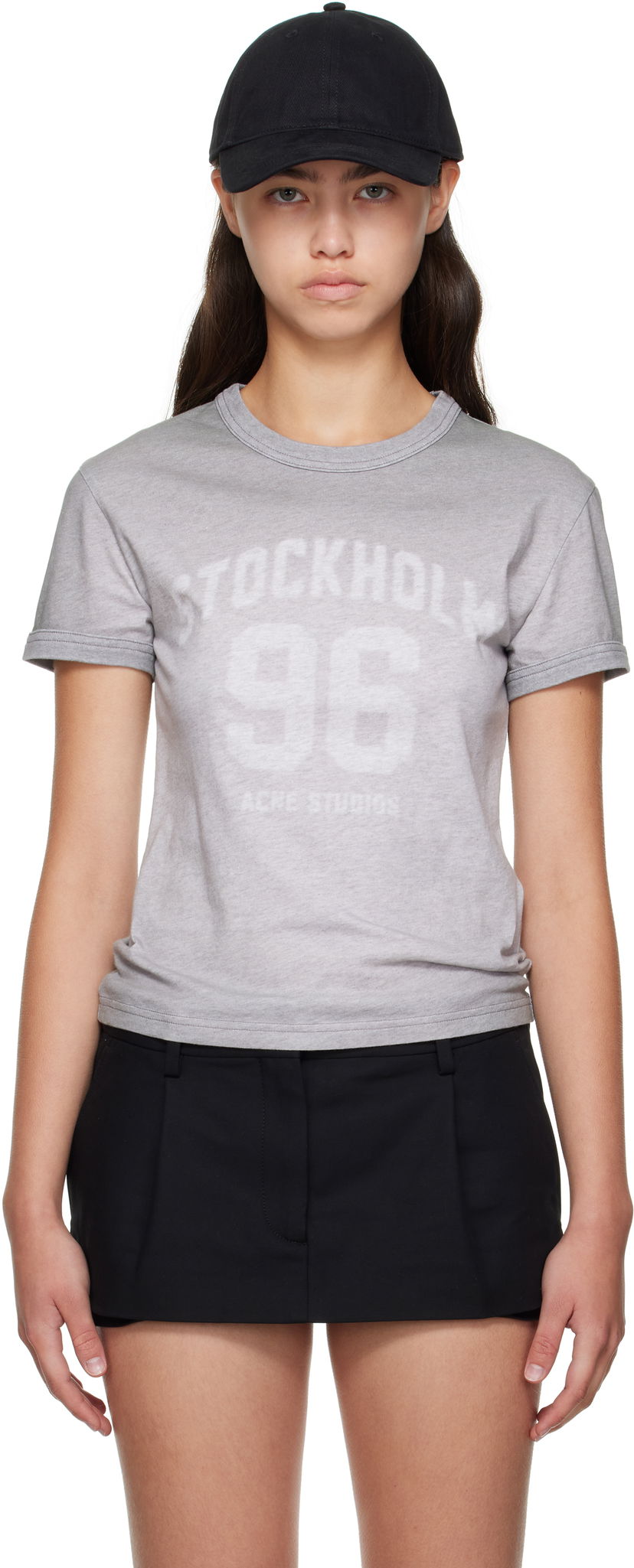 Majica kratkih rukava Acne Studios Acne Studios Vintage Logo T-Shirt Siva | AL0473-