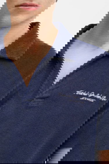 Polo majica Sporty & Rich Eden Script Terry Polo Shirt Tamnoplava | TO03260673BL106, 3