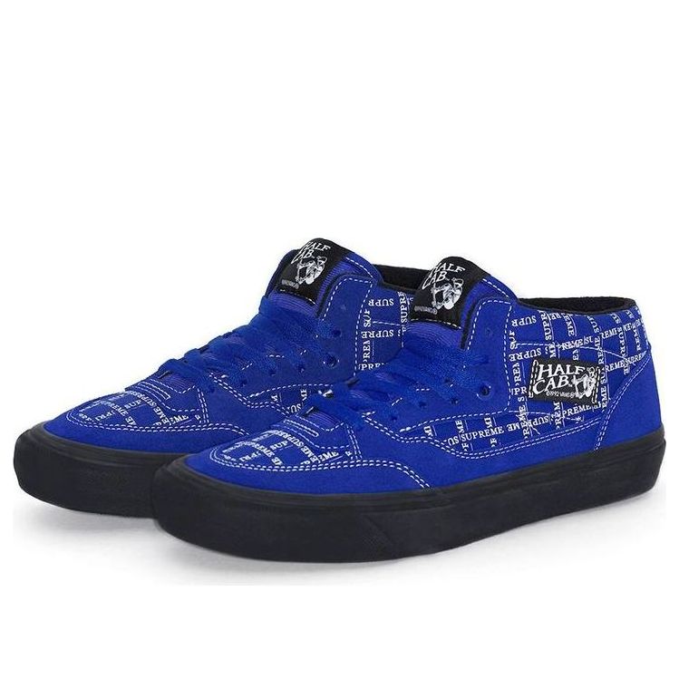 Tenisice i cipele Vans Supreme x Half Cab Pro '92 'Logo Pattern' Plava | VN0A3QPH2YX