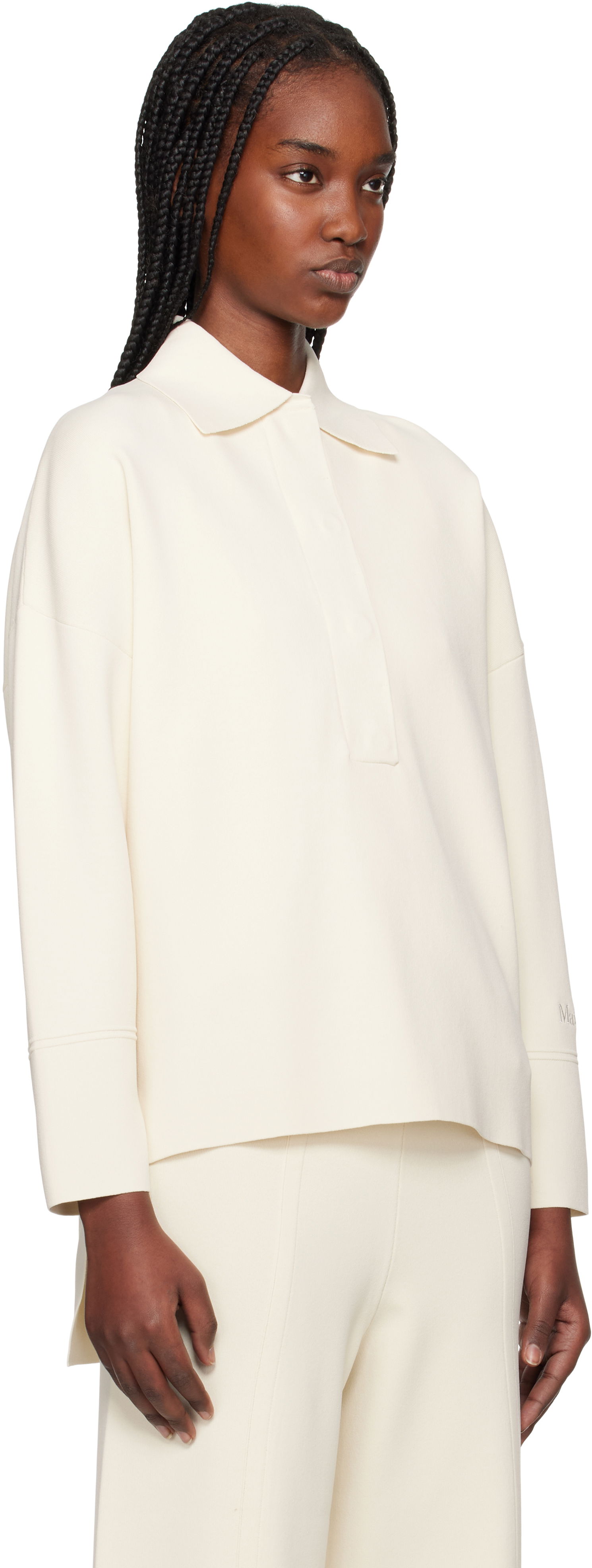 Džemper Max Mara Max Mara Vand Polo Shirt Bijela | 2511361068600, 1