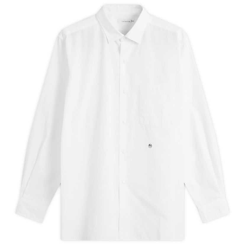 Košulja NANAMICA Nanamica Regular Collar Wind Shirt, Size Small Bijela | SUGS400E-OW
