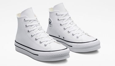 Tenisice i cipele Converse Chuck Taylor All Star Eva Lift Platform Leather High Top Bijela | A02486C, 3