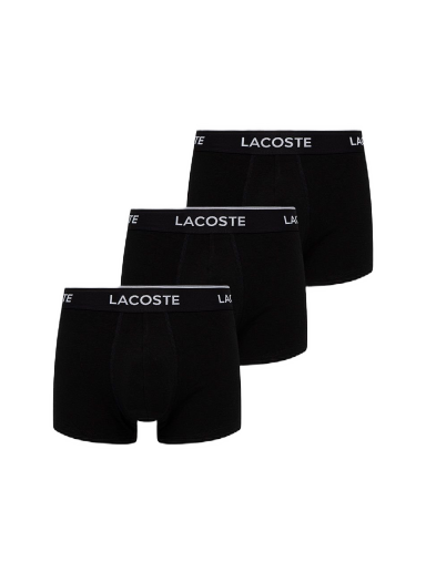 Bokserice Lacoste 3Pack Casual Cotton Stretch Boxers Crna | 5H3389