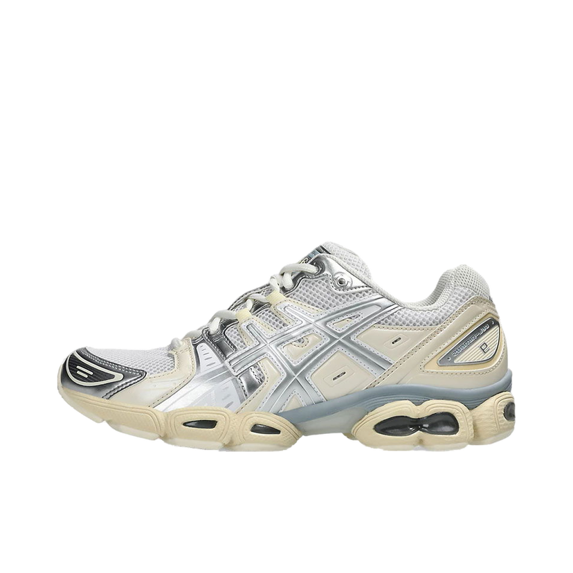 Trčanje Asics Gel-Nimbus 9 White Pure Silver Bež | 1201A424-106