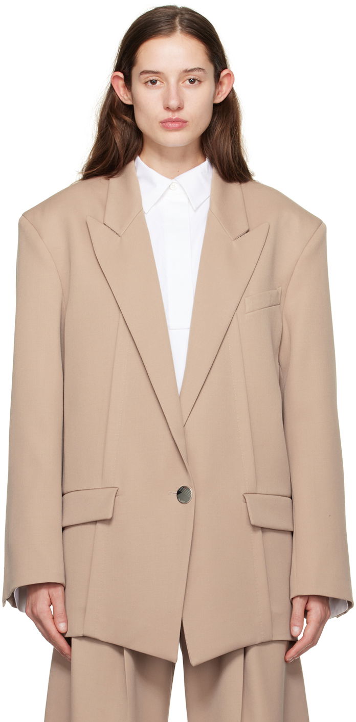 Kaputi The Attico Attico Glen Blazer Bež | 241WCG46 W046