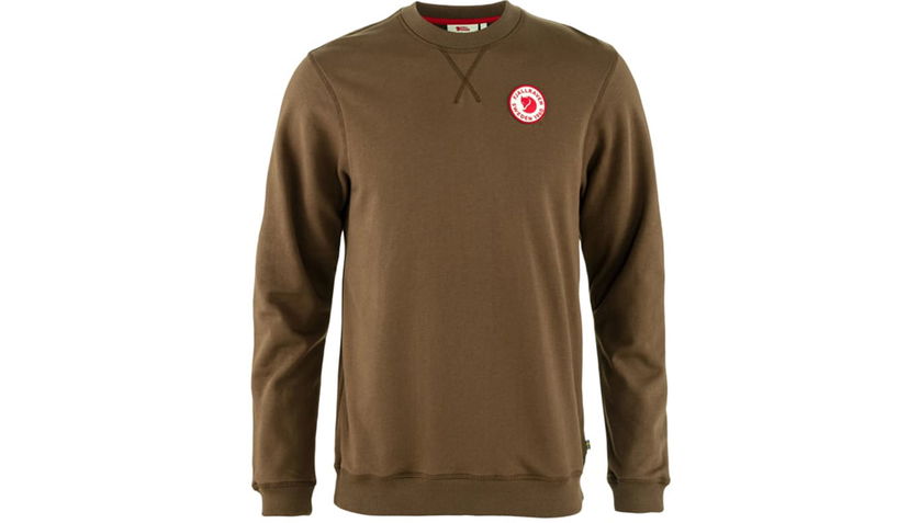 Dukserice FJÄLLRÄVEN 1960 Logo Badge Crewneck Sweatshirt Smeđa | F87163-299