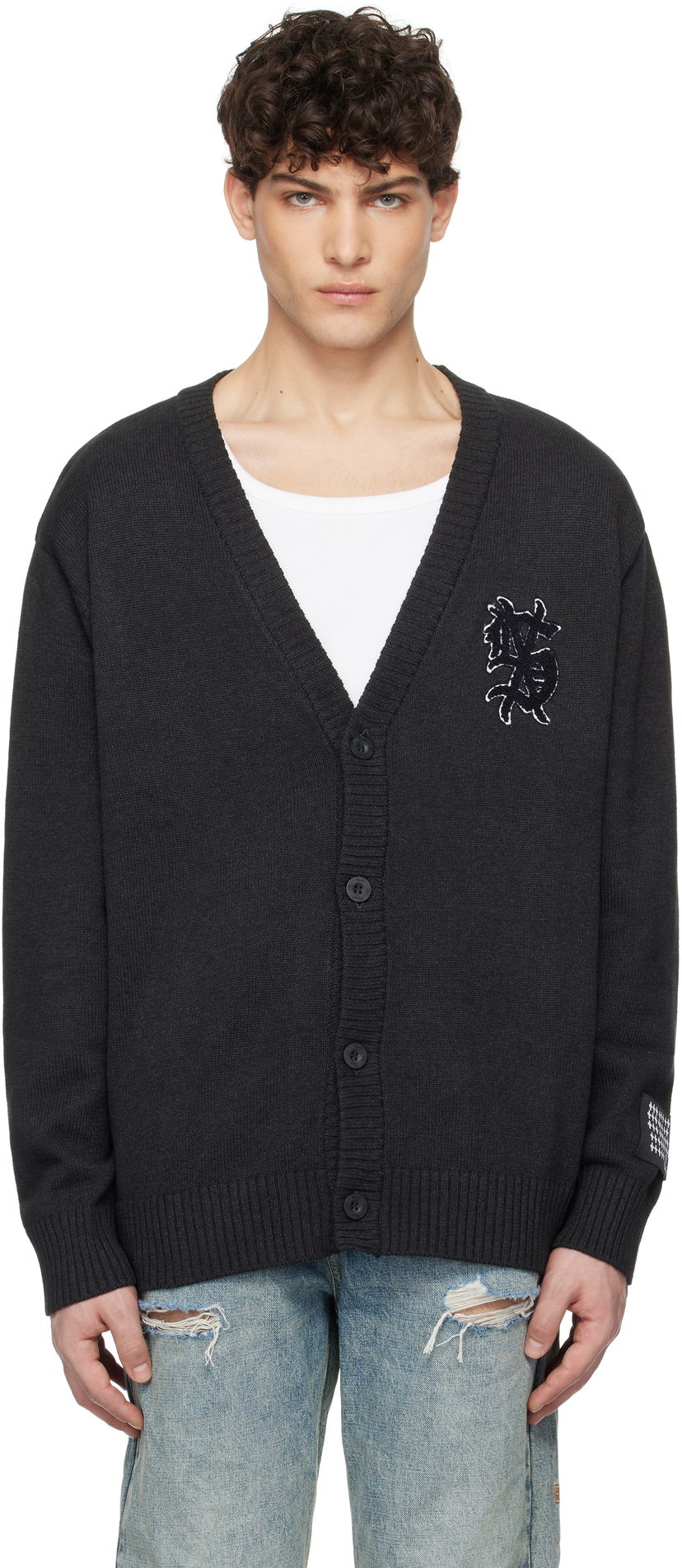 Džemper Ksubi Dug Out Cardigan Crna | MPS25KW004