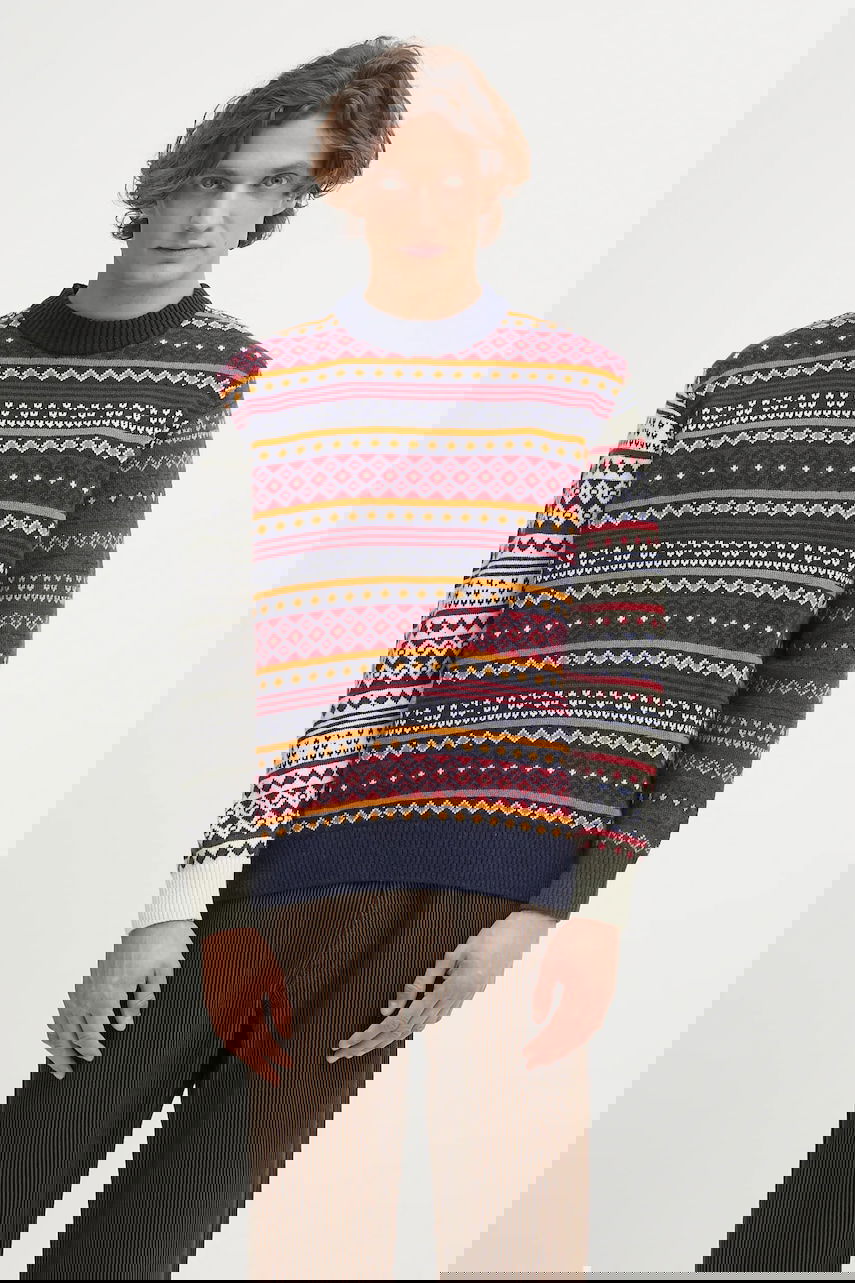 Džemper Barbour Barbour Patchwork Fair Isle Crew Neck Sweater Višebojno | MKN1651NY31, 0