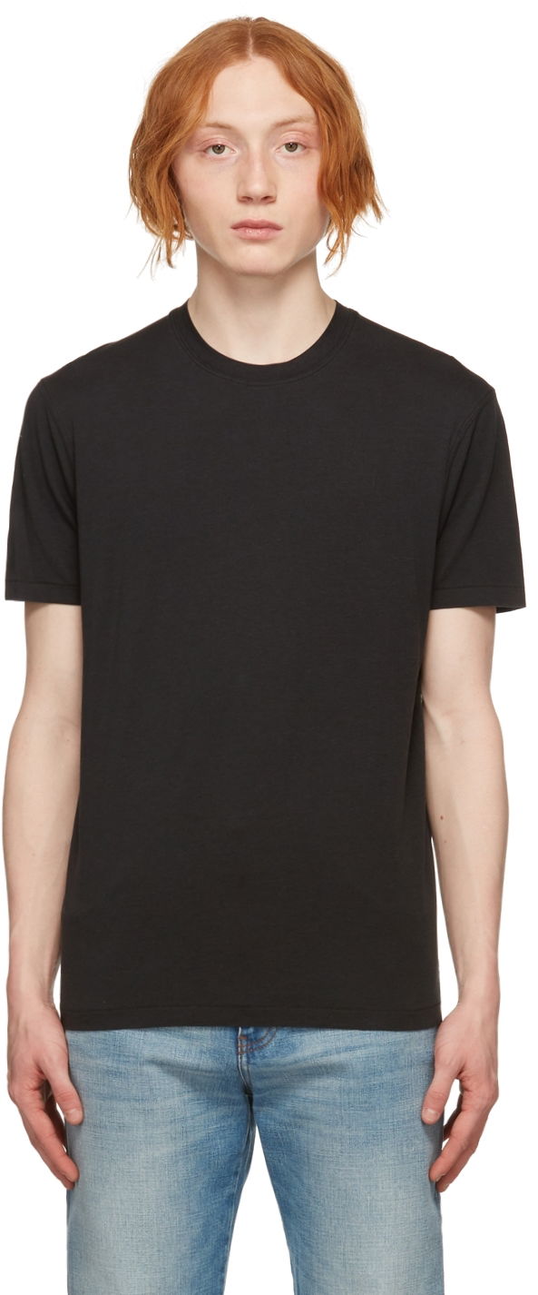 Majica kratkih rukava Tom Ford Jersey Crewneck T-Shirt Crna | BZ229-TFJ950