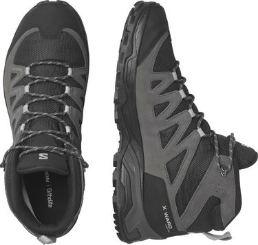 Tenisice i cipele Salomon X Ward Leather Mid Gtx Siva | L47181700, 4