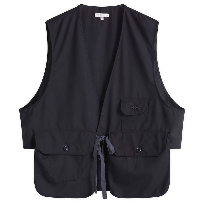 Prsluk Engineered Garments Engineered Garments Fowl Vest, Wool Tamnoplava | QT075-LC002