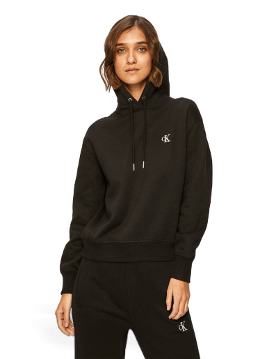 Dukserice CALVIN KLEIN Jeans Embroidered Logo Hoodie Crna | J20J213178
