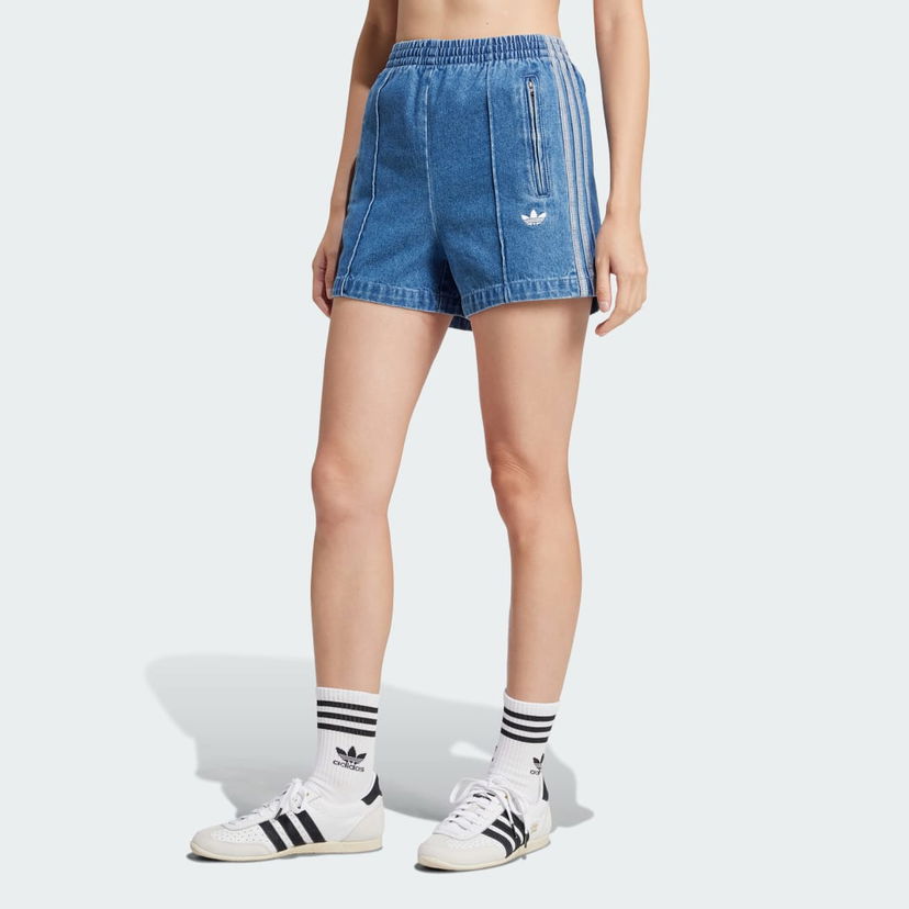 Kratke hlače adidas Performance Adicolor Denim Firebird Shorts Plava | JD2562