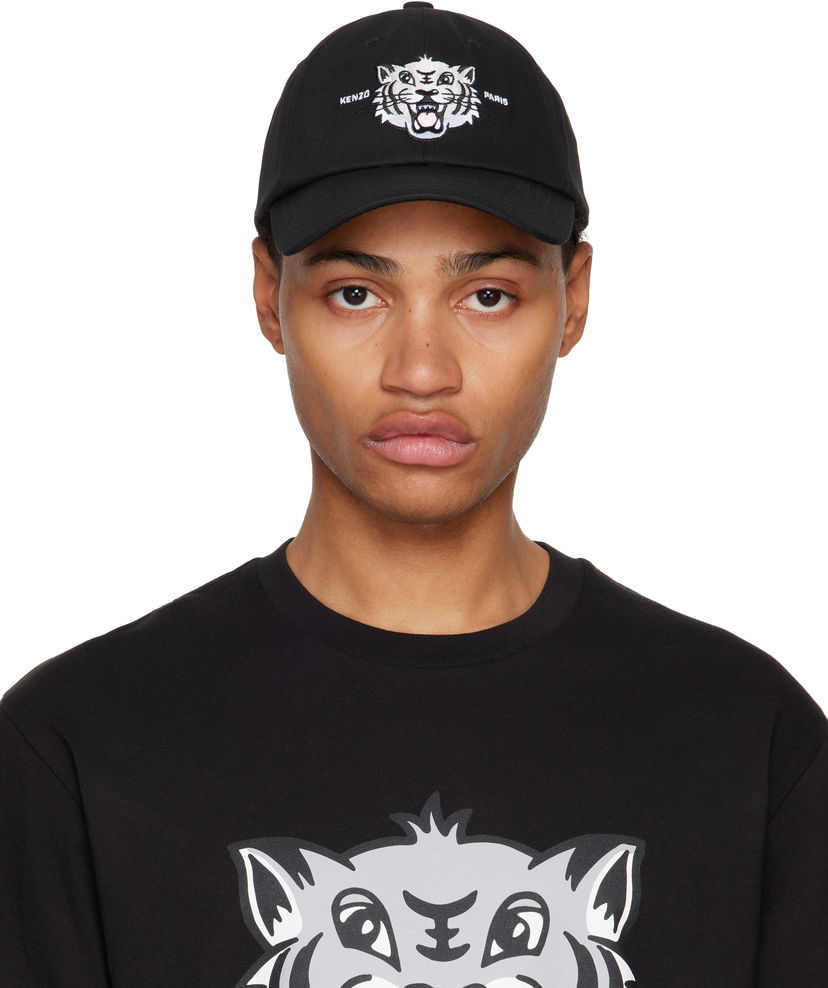 Kapa KENZO Black Graphic Logo Cap Crna | FF58AC621F46