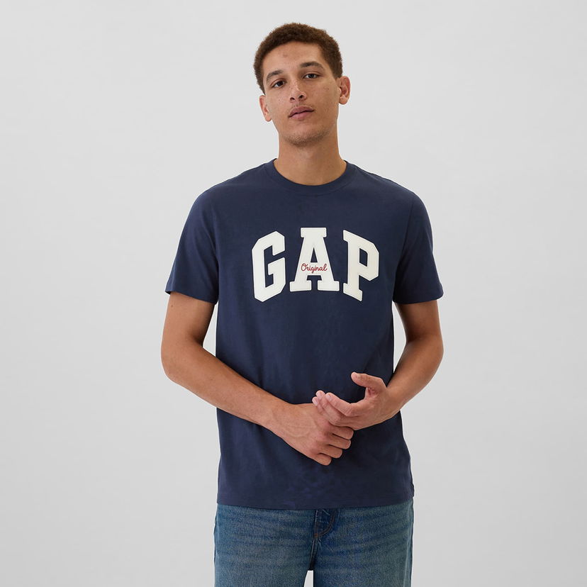 Majica kratkih rukava GAP T-shirt Logo Tee Tapestry Navy XS Tamnoplava | 542246-02
