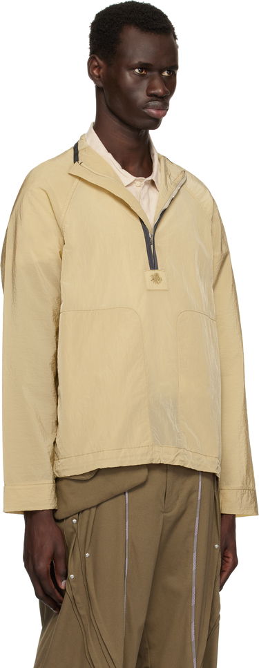 Vjetrovka Ranra RANRA Ganga Shiny Nylon Track Jacket Bež | AMSS25TR01562, 1