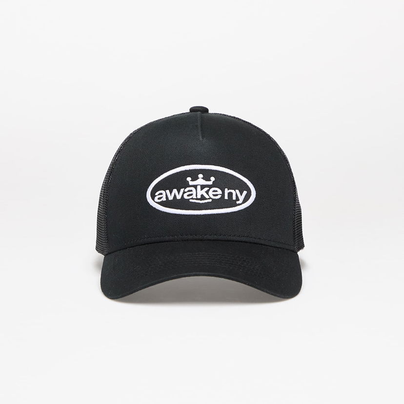 Kapa Awake NY Awake NY King Logo Trucker Hat Crna | AWK-SP25-HT002-BLK