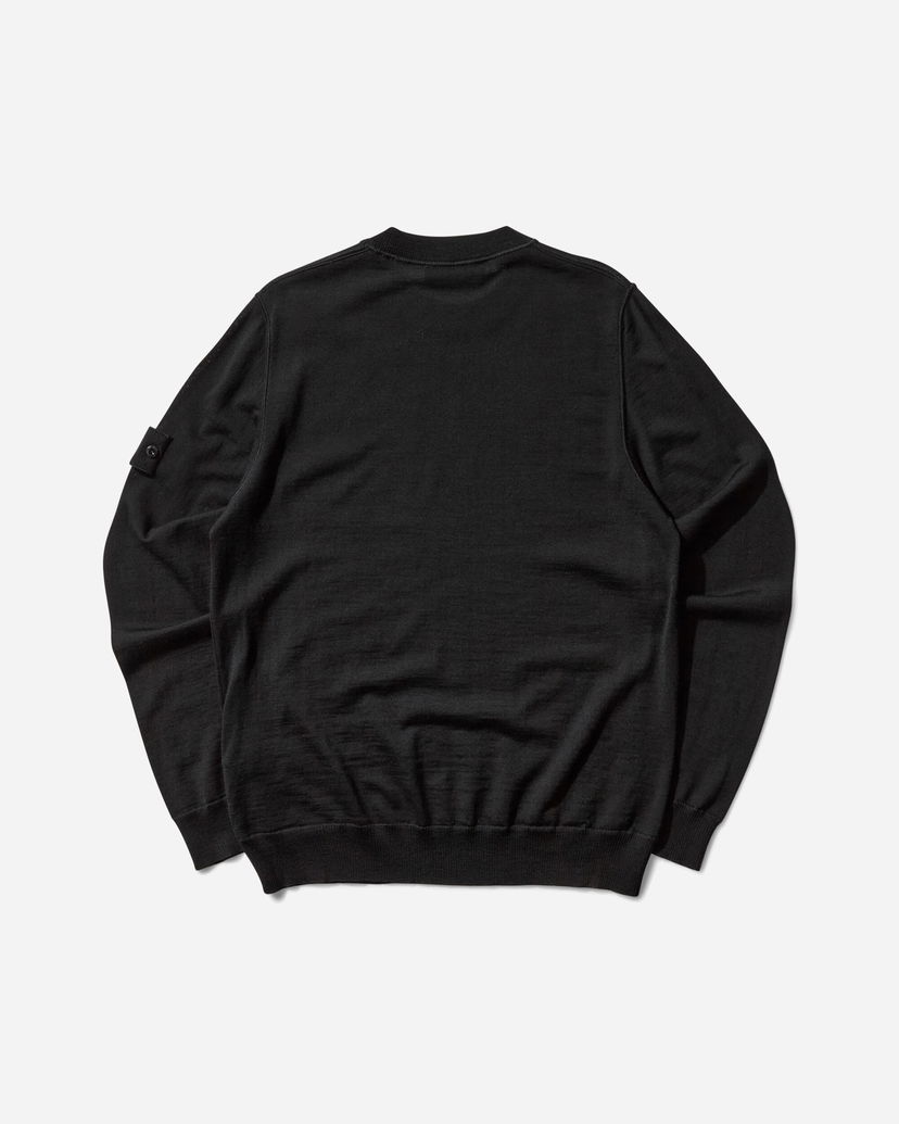 Džemper Stone Island Ghost Pure Light Wool Crewneck Sweater Crna | K2S15-5100074-S00FC V0029