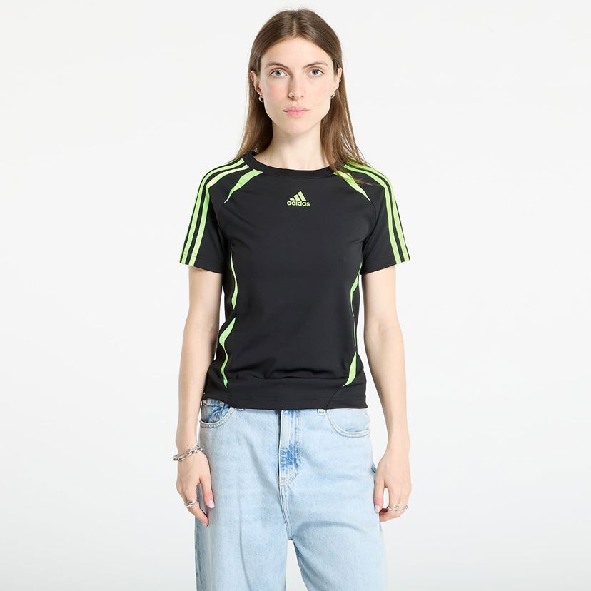Majica kratkih rukava adidas Originals Teamgeist Adicolor Slim Jersey T-Shirt Crna | JZ6709