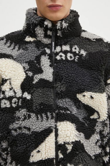 Dukserice Human Made Animal Print Fleece Jacket Crna | HM28JK038, 3