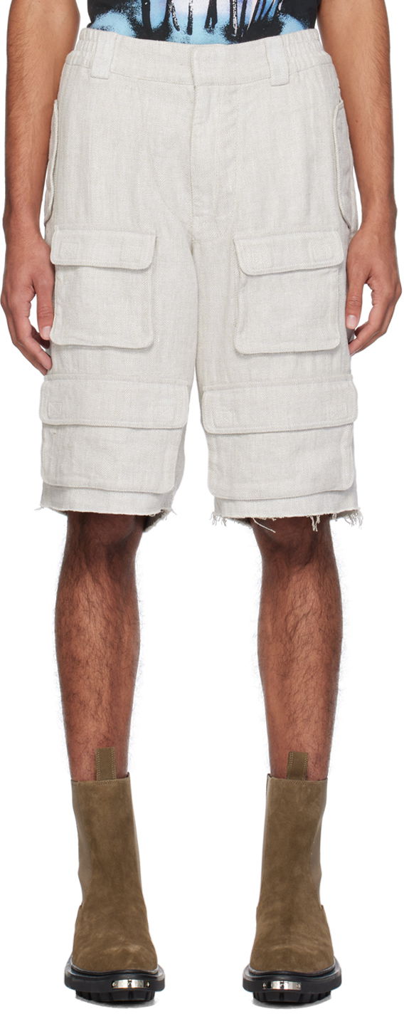 Kratke hlače MISBHV Raw Edge Shorts Siva | 240M359