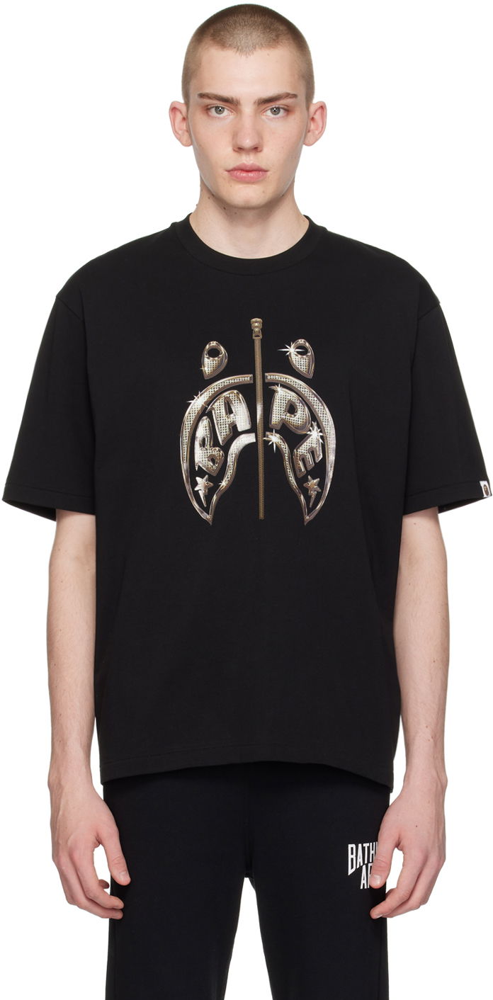 Majica kratkih rukava BAPE Mad Shark T-Shirt Crna | 001TEK301333M
