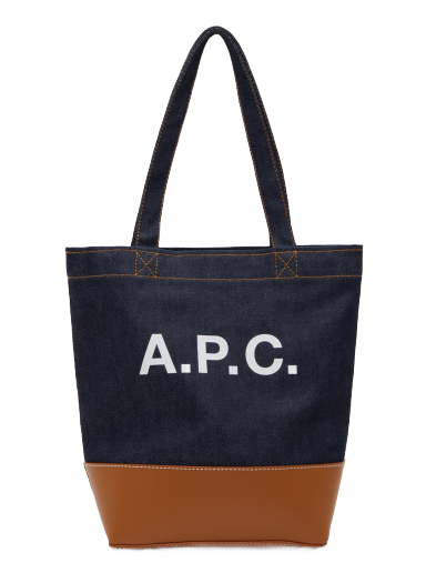 Ruksaci i torbe A.P.C. Navy & Tan Small Axel Tote Crna | CODDP-M61568