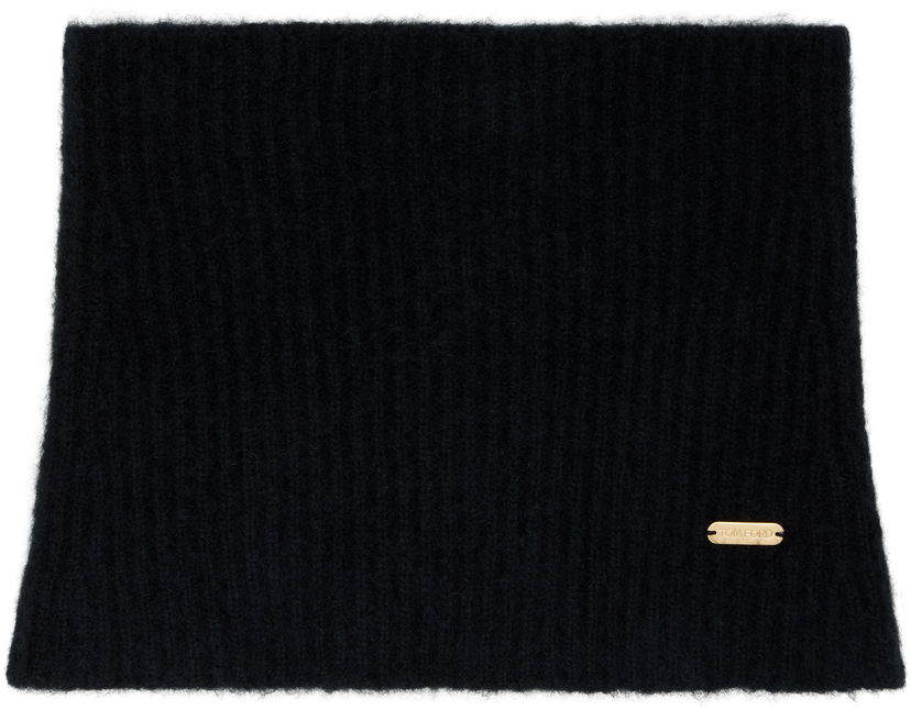 Šal Tom Ford Tom Ford Snood with Metal Plaque Crna | SNK001-YAX935